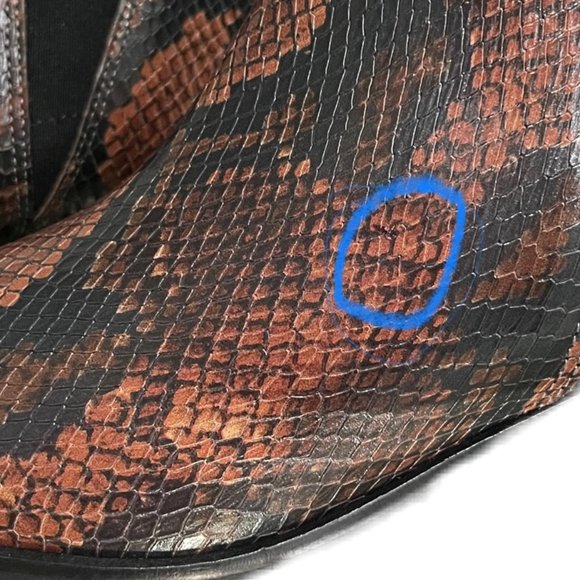 Marc Fischer LTD Chelsea Snakeskin Boot Size 5.5 - Picture 5 of 8